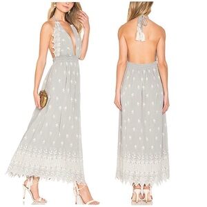 LoveShackFancy Isabel Dress in Dusty Sage Summer Garden